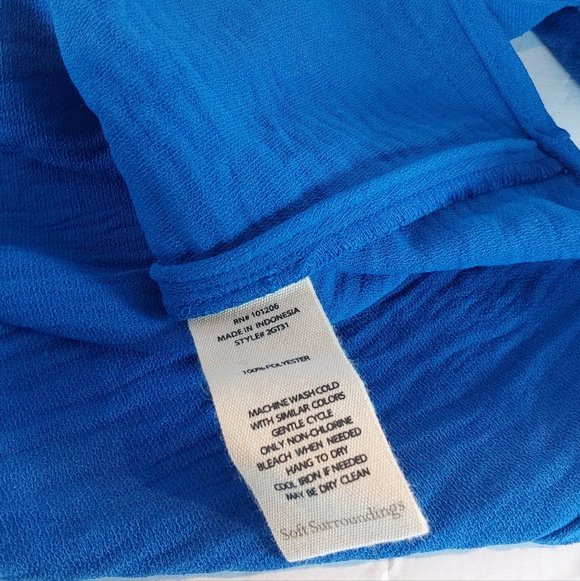 Soft Surroundings Royal Blue V-Neck Tunic - Picture 4 of 6
